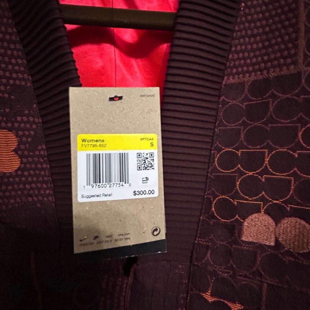 NEW Nike x Naomi Osaka Jacquard Kimono Jacket Burgundy Crush Streetwear Luxe Sm - Picture 5 of 16